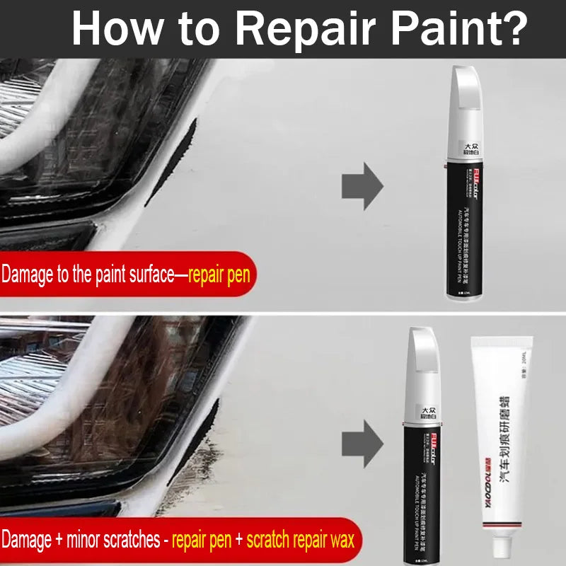 car scratch paint repair pen