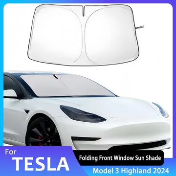 Tesla Model 3 Highland 2024+ Windshield Sunshade - Folding Front Window Cover