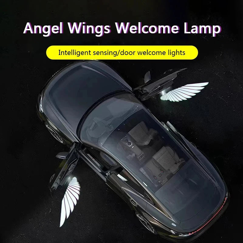 car angel wing projector light