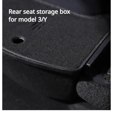 Tesla Model 3/Y Rear Center Console Organizer Tray – Flocking Storage Box