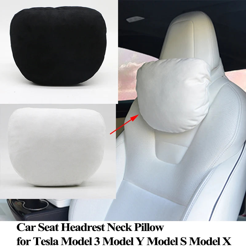 Tesla Model 3/Y Headrest Neck Pillow – Memory Foam Cushion & Cover