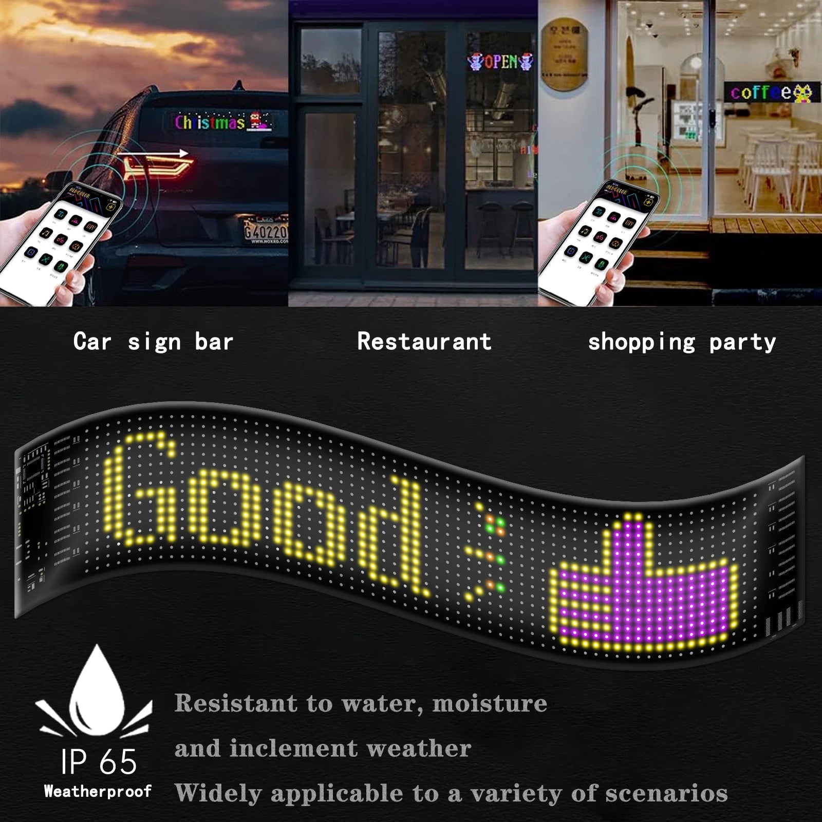 flexible pixel rgb led matrix display panel