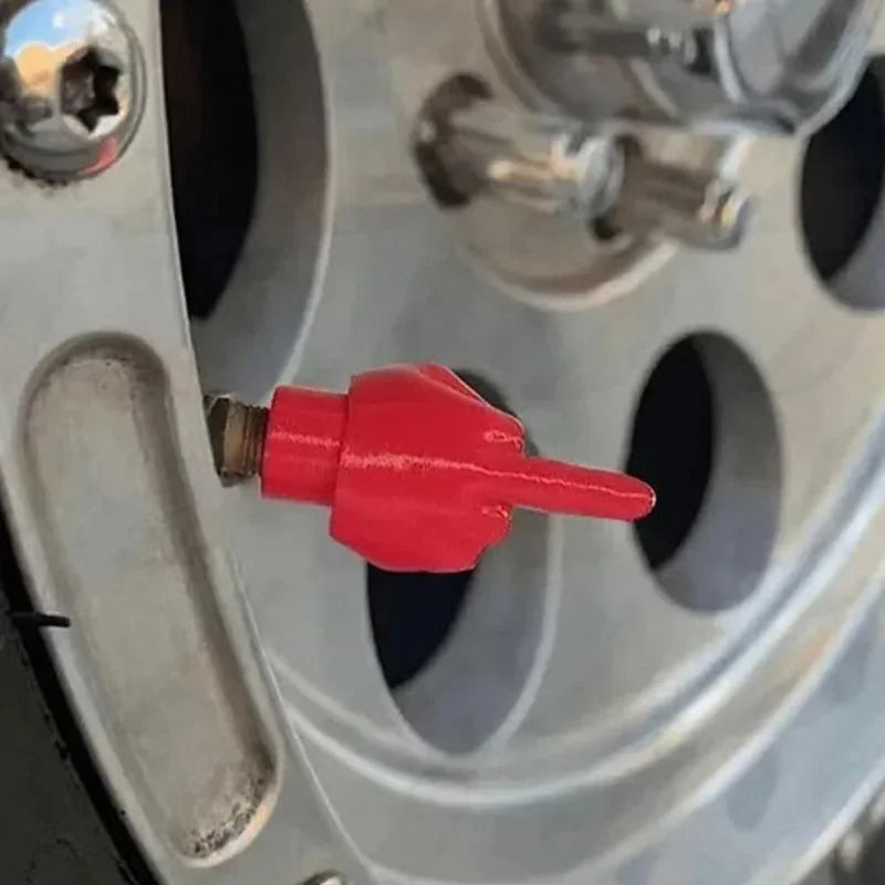 Middle Finger Tire Valve Caps