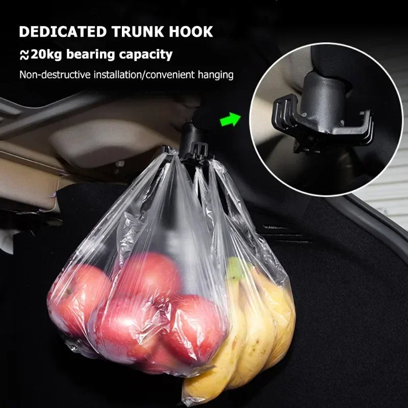 Trunk Grocery Bag Hook for Tesla Model 3 Highland 2024 – Durable Mounting Accessory