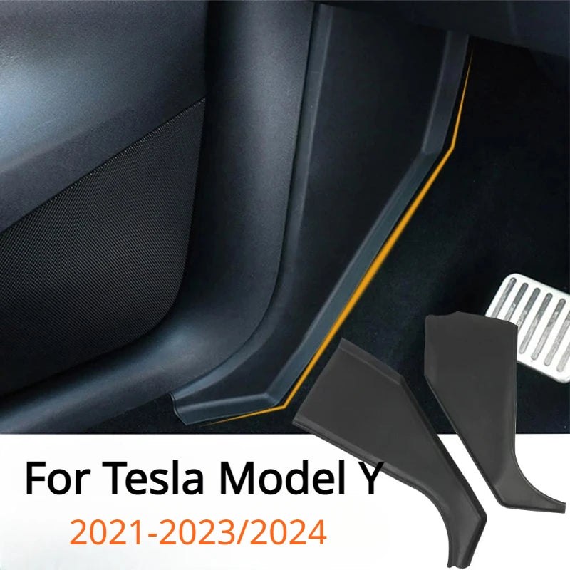 Anti-Kick Pad for Tesla Model Y (2021-2024) - TPE Front Door Rest Pedal Side Guards