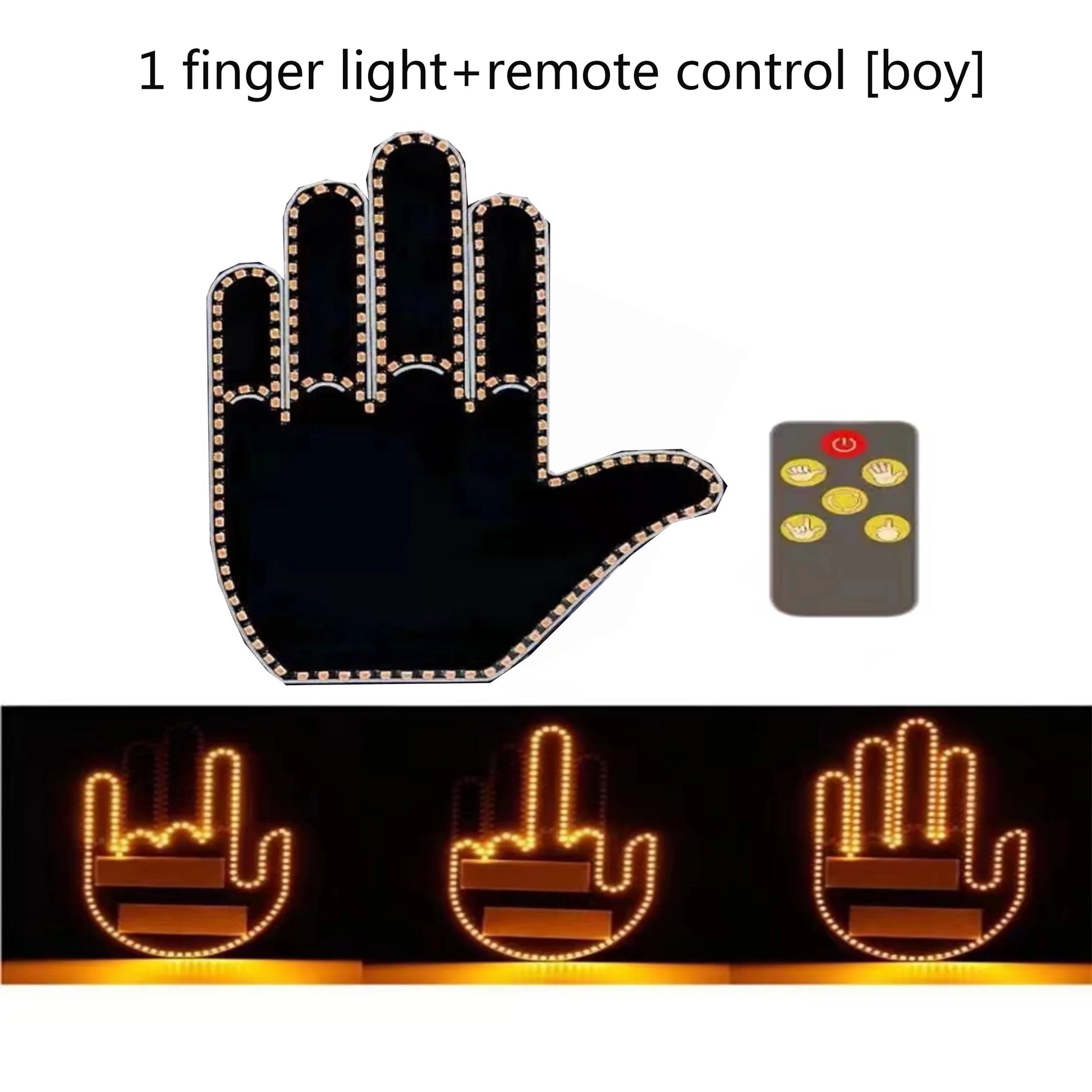 Funny Car Finger Light1