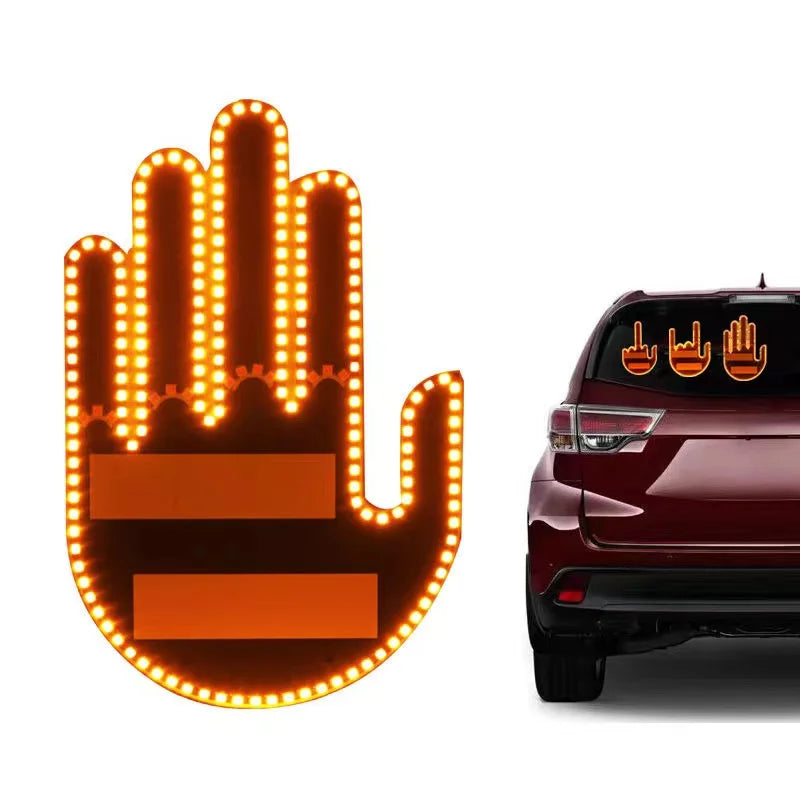 Middle Finger Gesture Brake Light