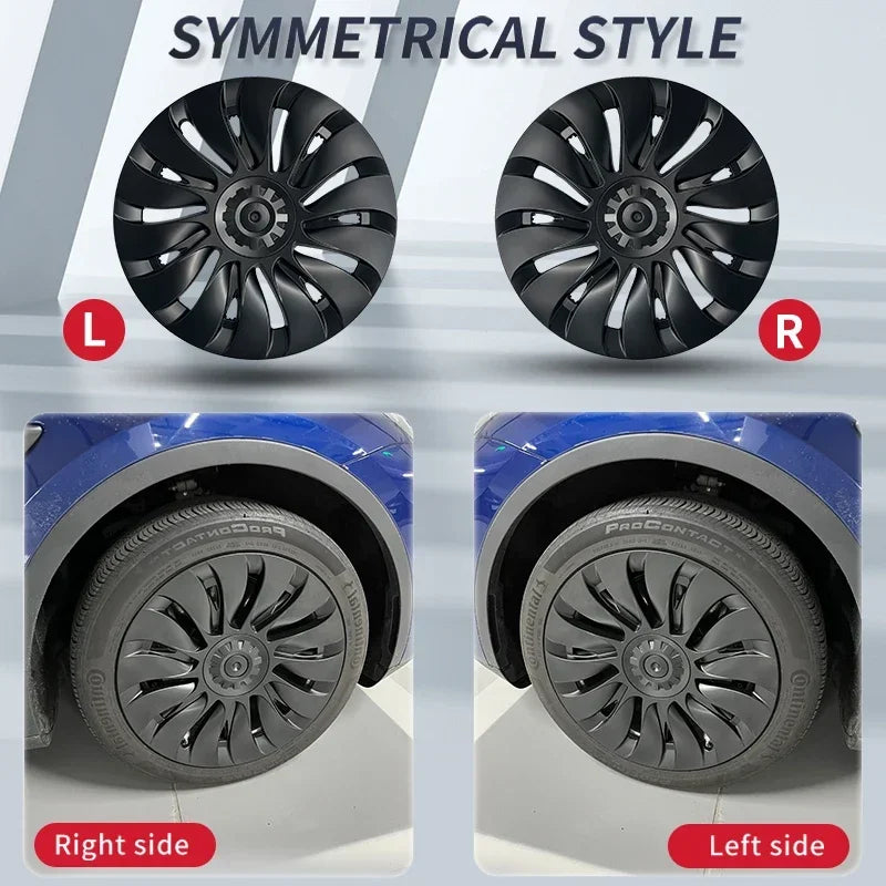 tesla y hubcaps