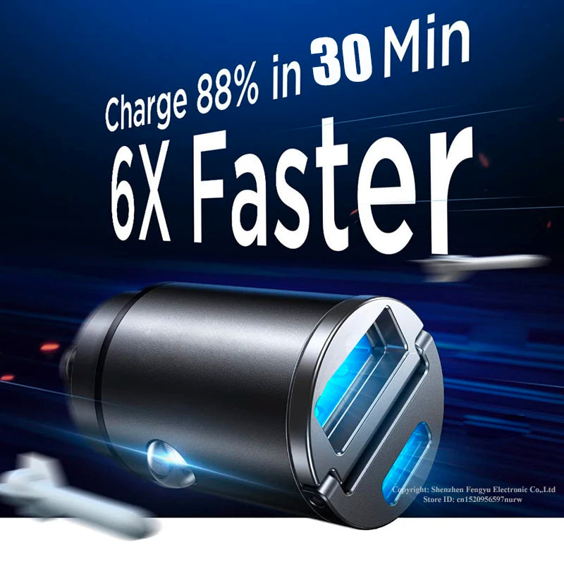 Mini USB-C Car Charger