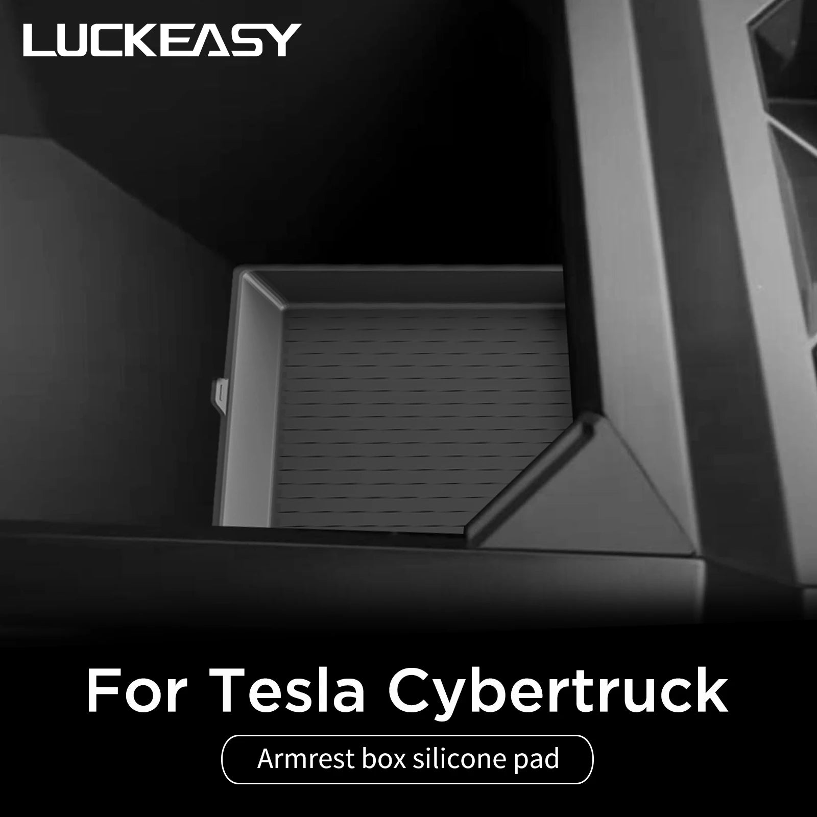 For Tesla Cybertruck 2024 Armrest Box Storage Pad Center Console Storage