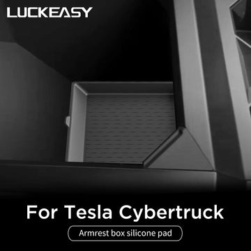 For Tesla Cybertruck 2024 Armrest Box Storage Pad Center Console Storage