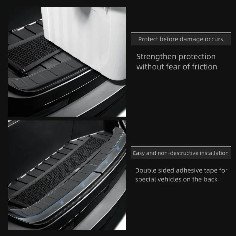 Front Spare Box Threshold Strip Bumper Trunk Protection Strip for Tesla