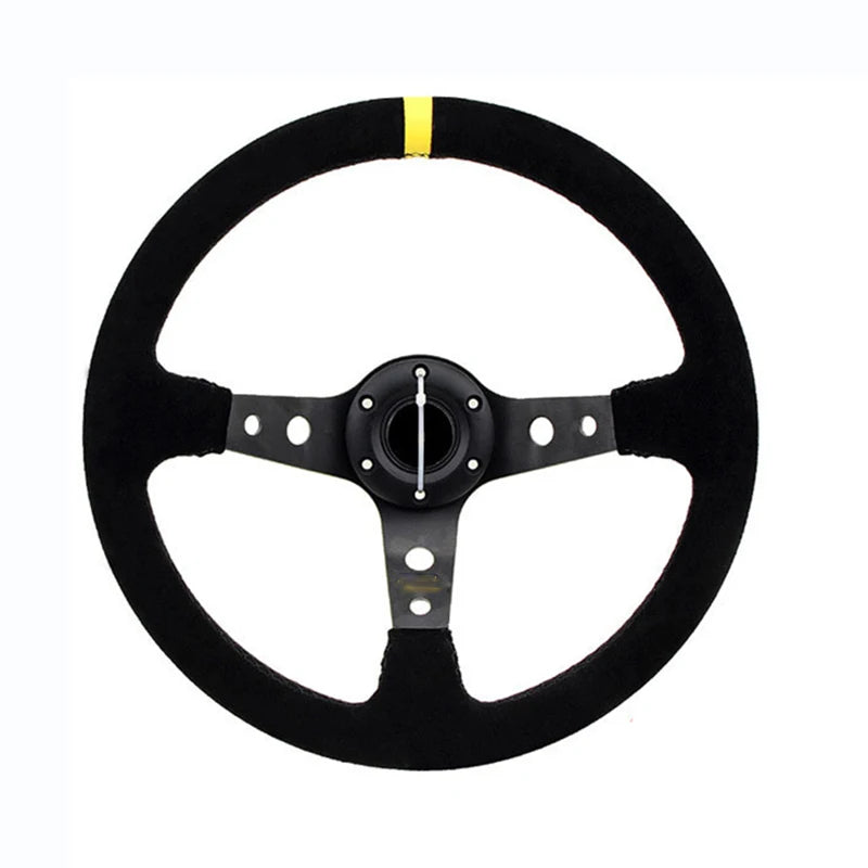 14 inch suede steering wheel cover