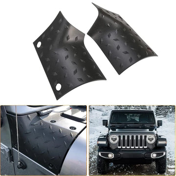 For Jeep Wrangler JL Gladiator JT 2018-2023+ Sport Sahara Rubicon Car Cowl Body Armor Outer Engine Hood Cowling Cover Guard