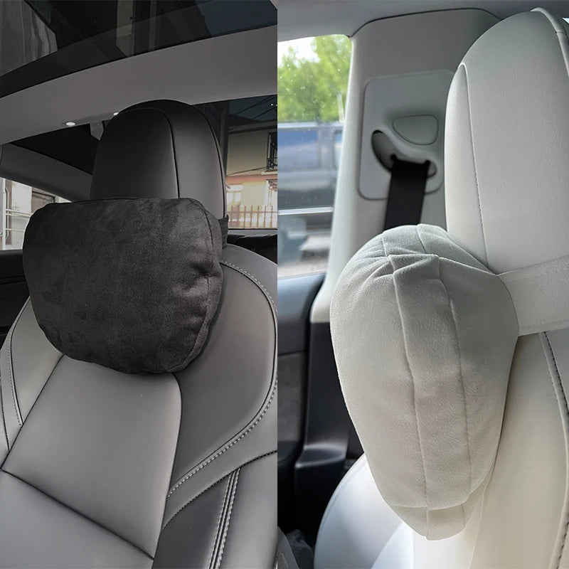 Tesla Model 3/Y Headrest Neck Pillow – Memory Foam Cushion & Cover