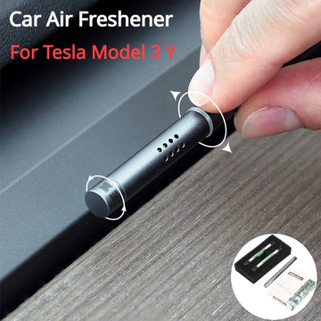 Car Air Freshener for Tesla Model 3/Y - Dashboard Aromatherapy Stick & Solid Perfume Diffuser