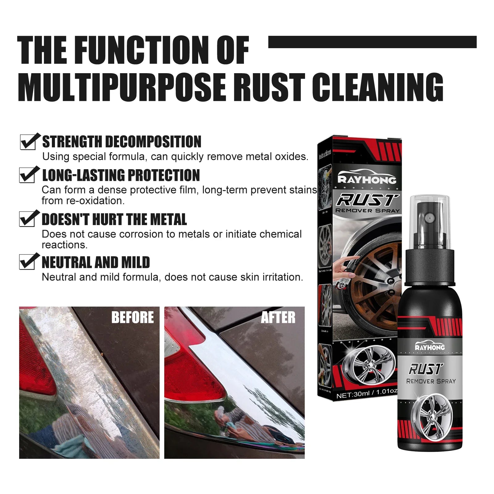 car rust remover spray